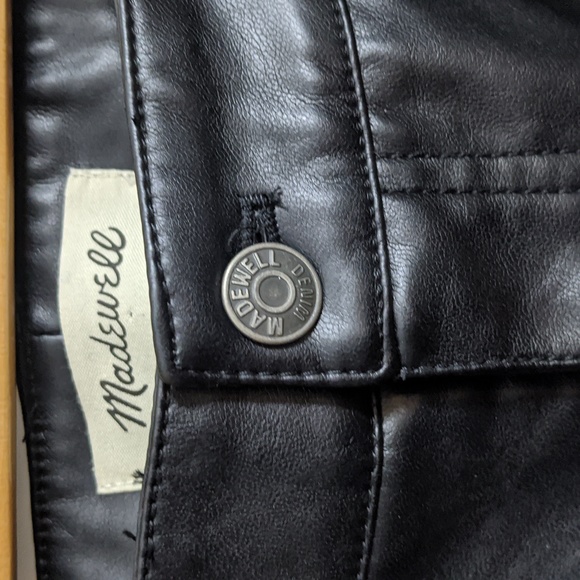 EUC Madewell vegan leather jeans - Picture 2 of 4